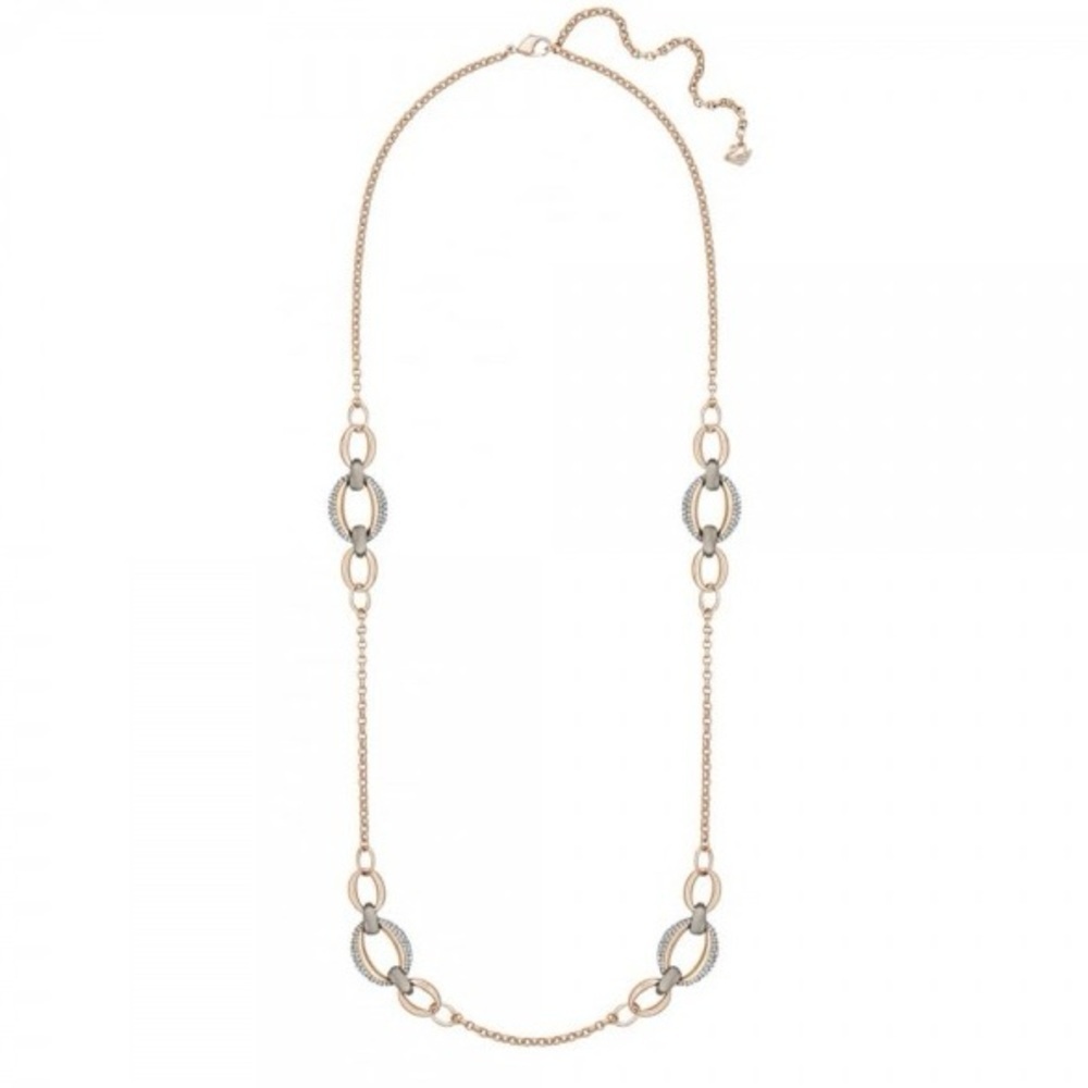 SWAROVSKI Circlet Strandage Necklace Mixed metals, Crystal Pave’ - $190.